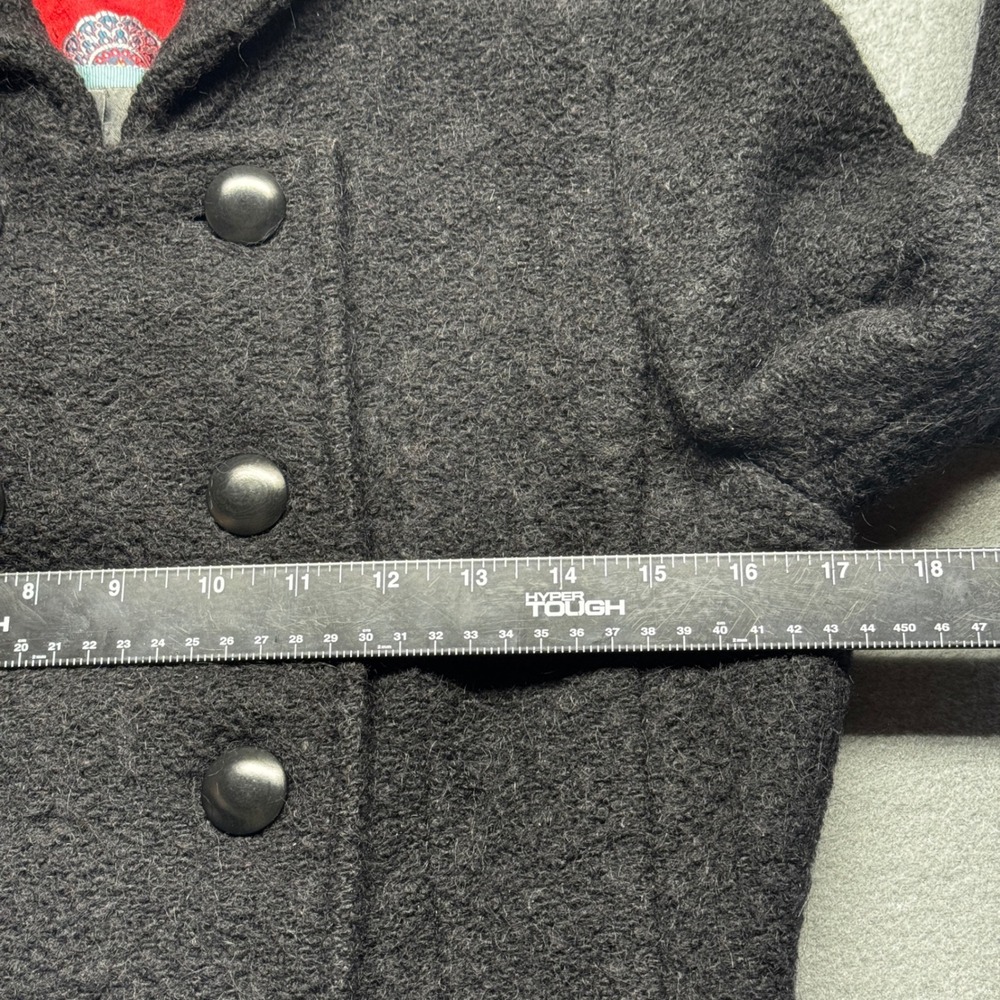 J. Crew Wool Blend Double Breasted Pea Coat Jacket Gray Size 6 Style 80061 - Picture 4 of 9